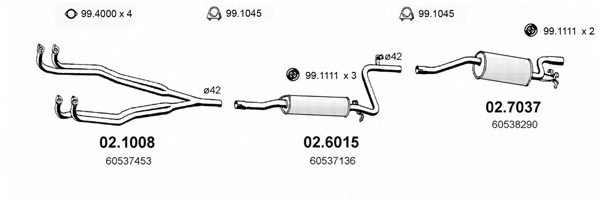 ASSO ART0065 Exhaust System